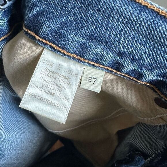 Rag & Bone Torti Short in Vintage Wash Mid Length Denim Cut Off size 27 - Picture 5 of 7